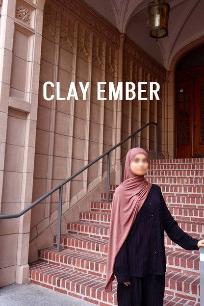 CLAY EMBER JERSEY HIJAB