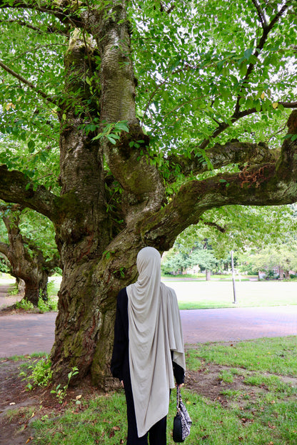 STONE TAUPE JERSEY HIJAB