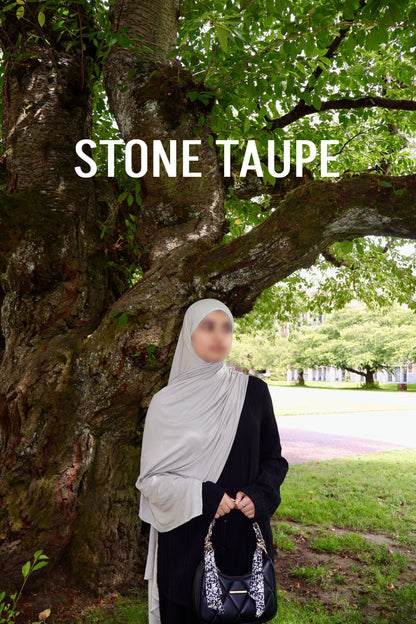 STONE TAUPE JERSEY HIJAB