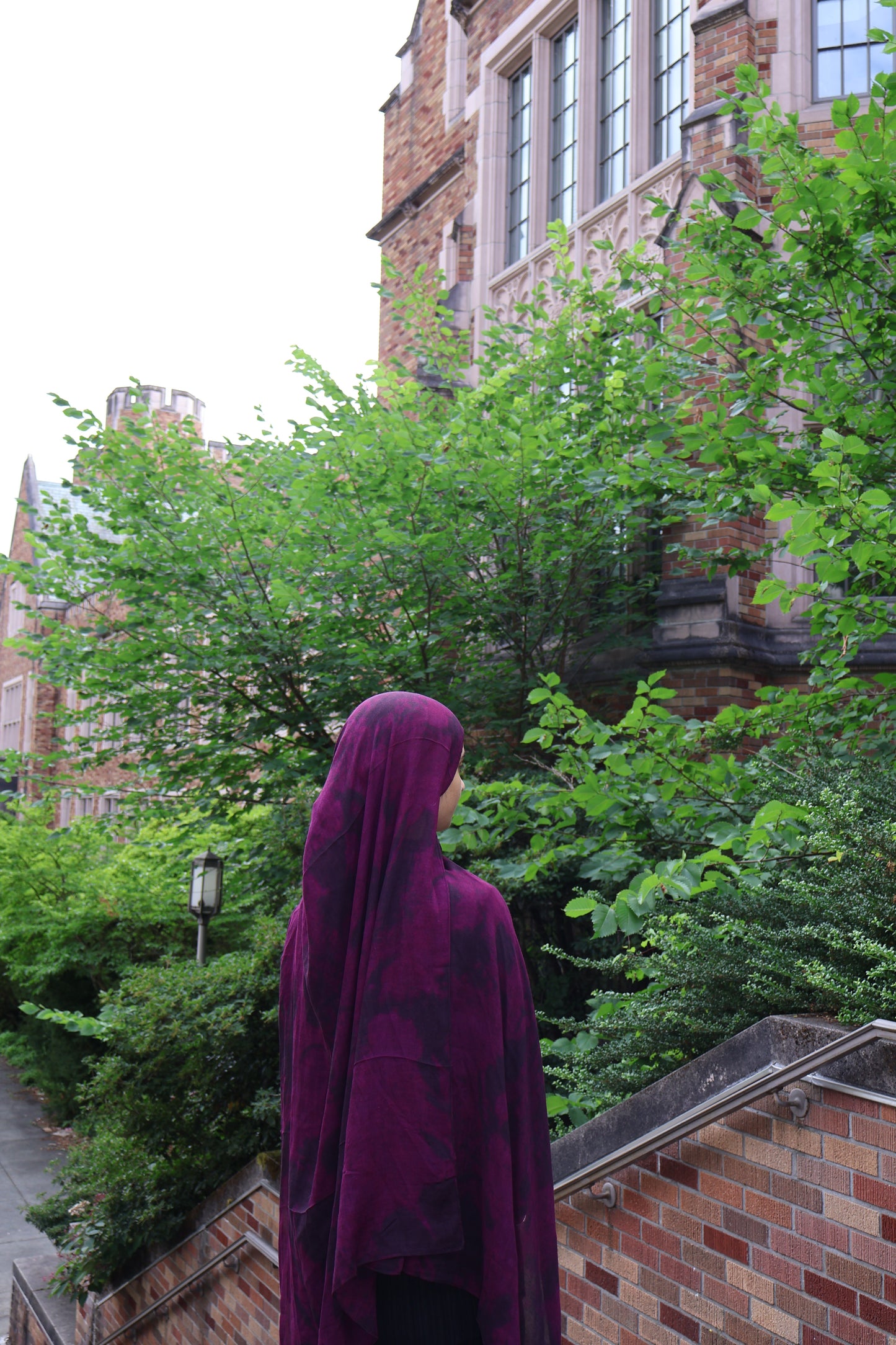 FLORAL PLUM MODAL HIJAB