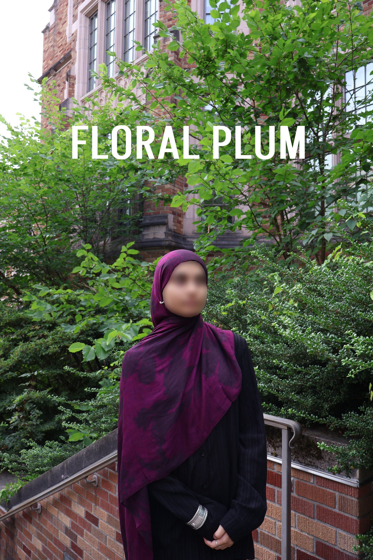 FLORAL PLUM MODAL HIJAB